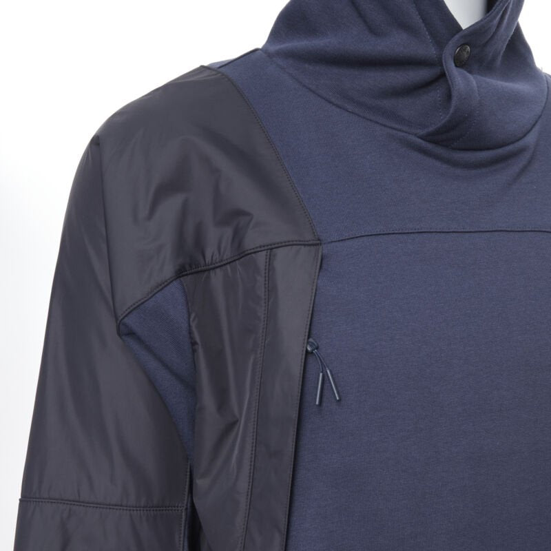 THE NORTH FACE Urban Navy blue technical nylon insert relaxed hoodie M / L
