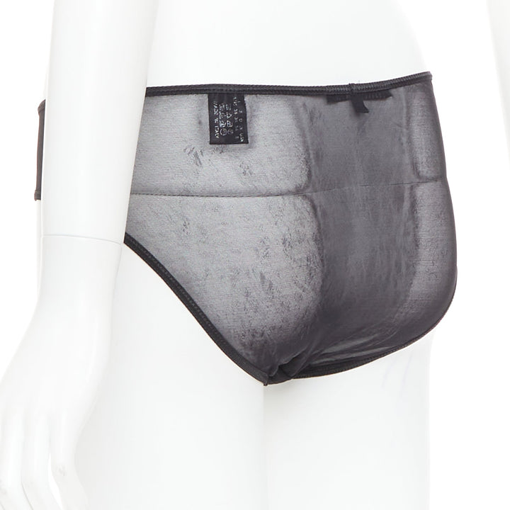 GUCCI Tom Ford Vintage crystal G logo sheer under bottom pants S