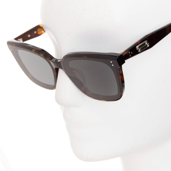GENTLE MONSTER 2024 Tote T1 brown tortoise acetate  square frame sunglasses