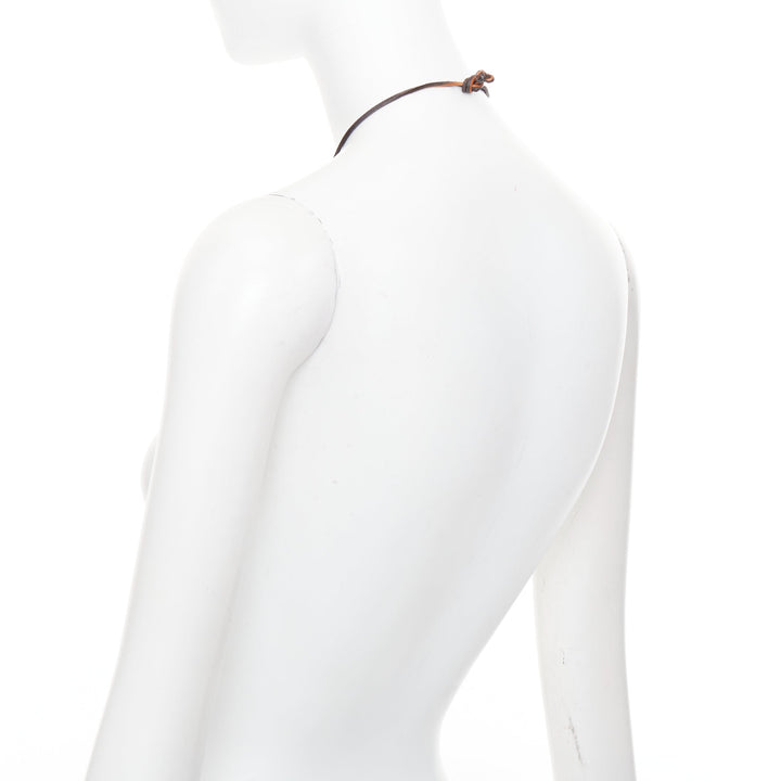 SAINT LAURENT Hedi Slimane 2015 Runway Psych Rock Bohemian Stone necklace