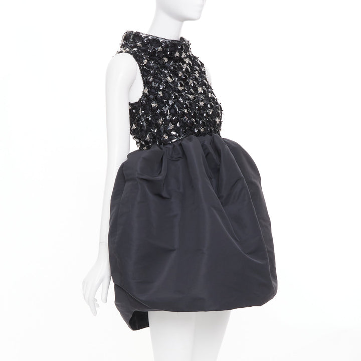 ALEXANDRE VAUTHIER COUTURE SS2025 Runway embellished bateau bubble dress FR36 S