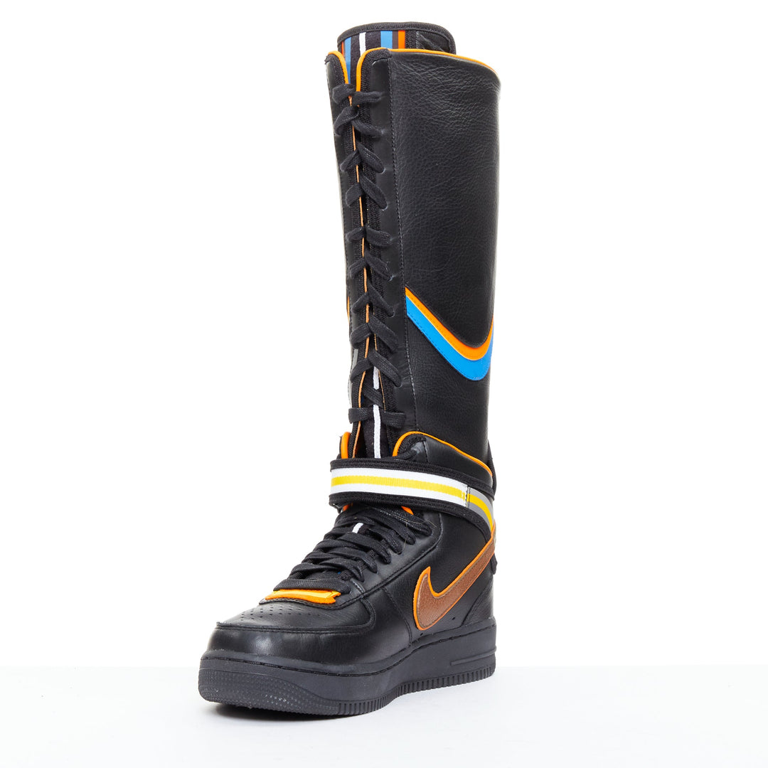 rare NIKE RT Riccardo Tisci Black Collection Air Force 1 sneaker boots EU36