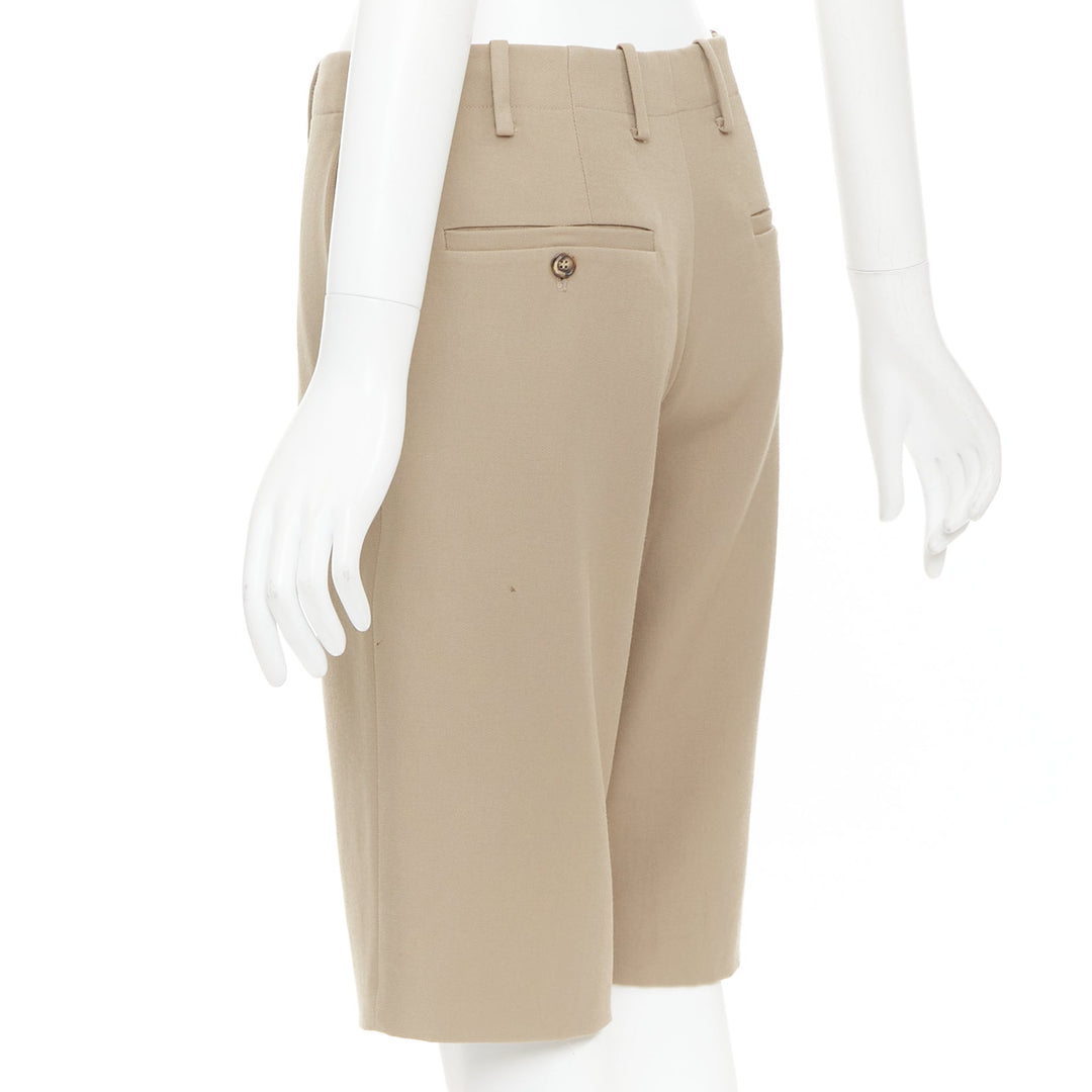 MARNI 100% wool concealed waistband knee length shorts IT38 XS