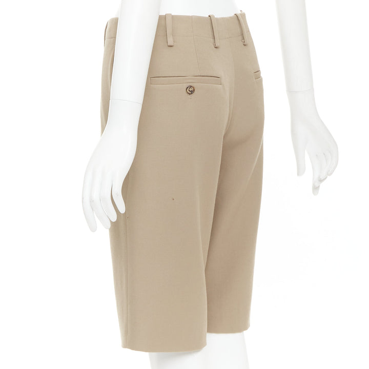MARNI 100% wool concealed waistband knee length shorts IT38 XS