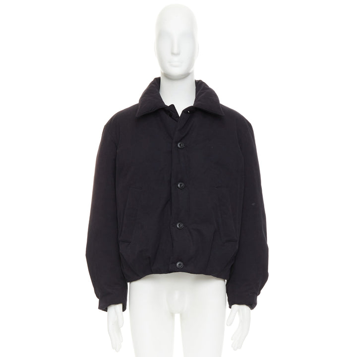 COOR Korea Minimal Cara black cotton blend duck down feather puffer jacket M