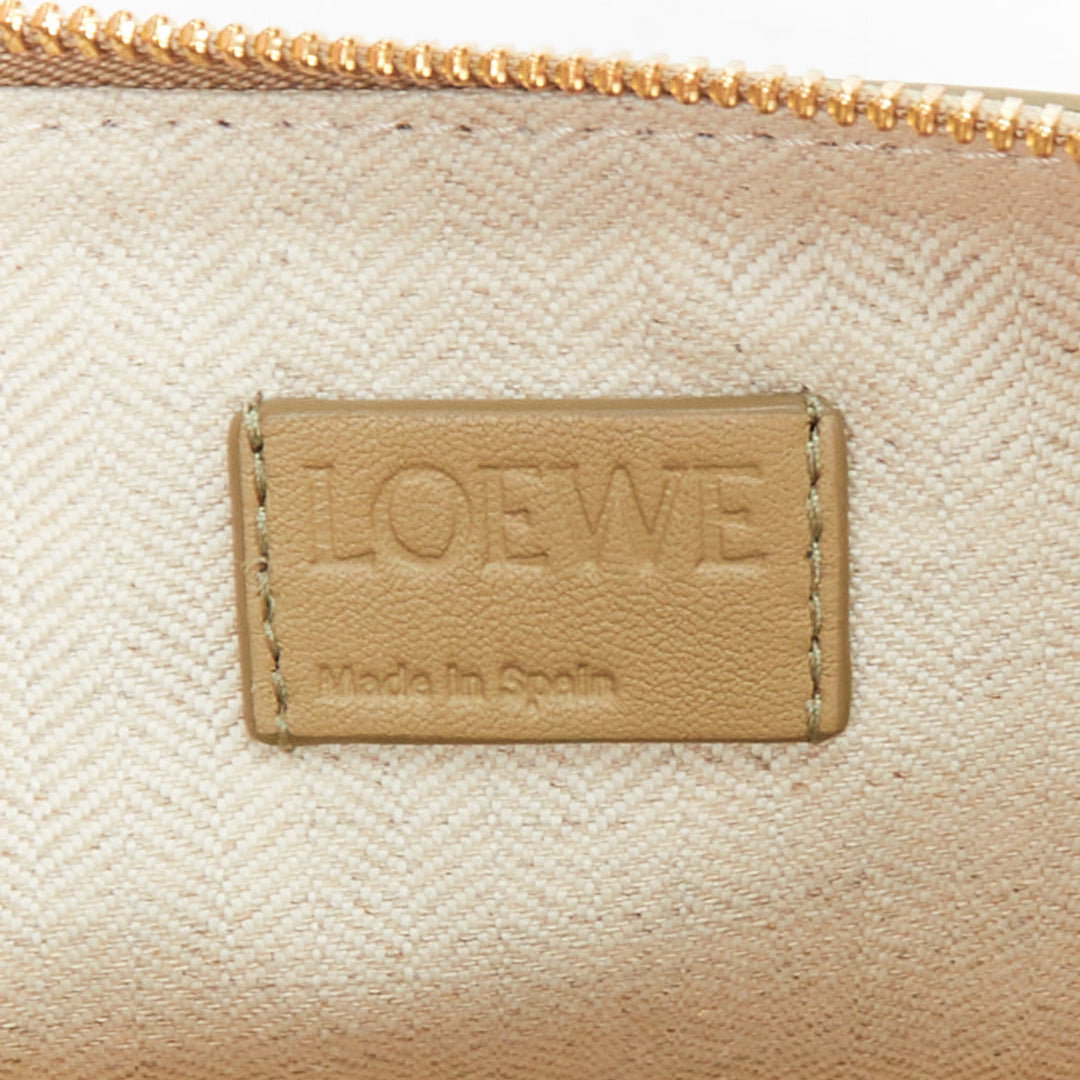 LOEWE Mini Hammock Hobo taupe soft leather anagram mini crossbody bag