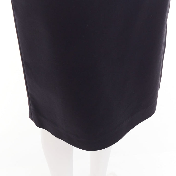 COPERNI black cotton blend high waist high slit pencil skirt IT38 XS
