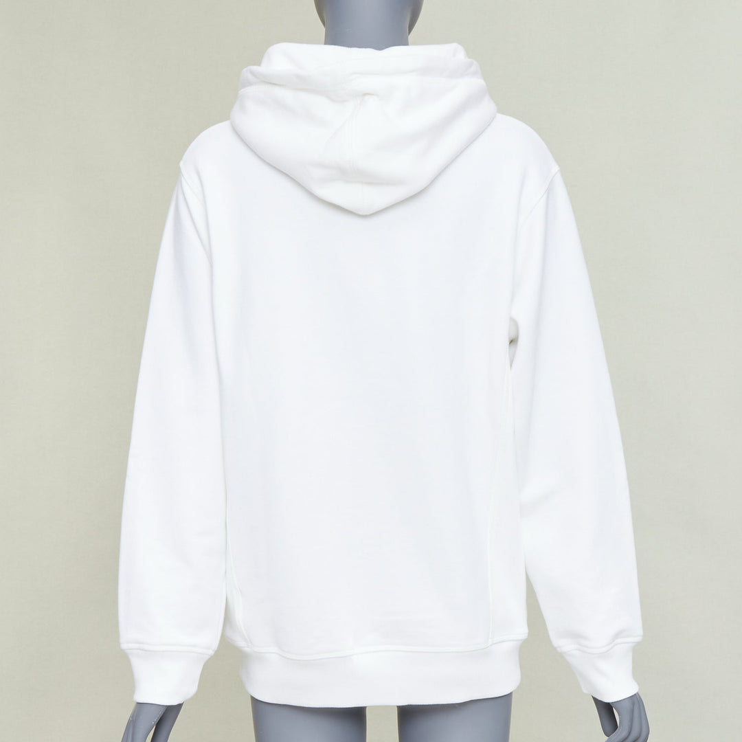 DIOR HOMME Shawn Stussy 2020 Runway Shock The World logo embroidered hoodie XXS