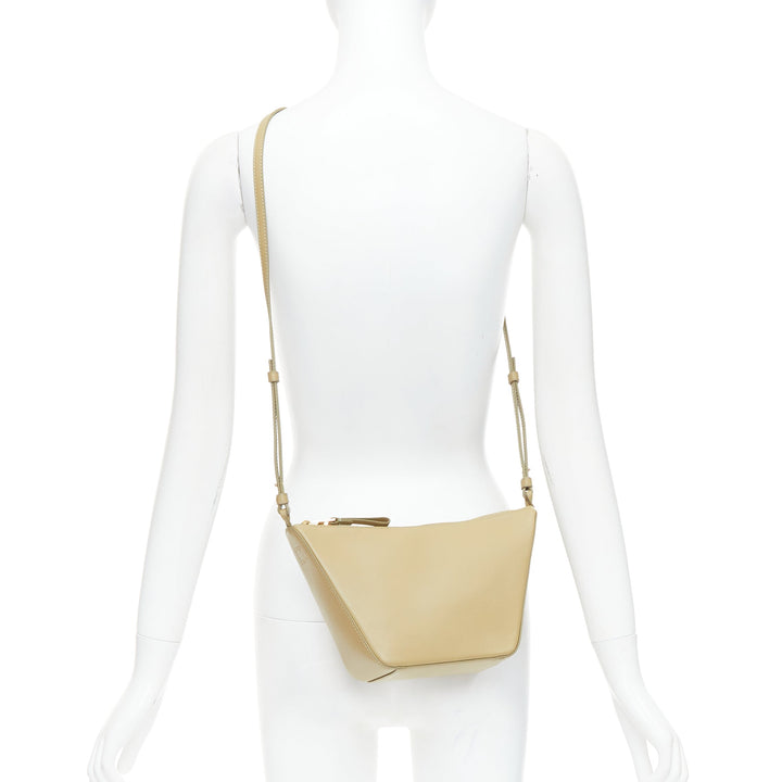 LOEWE Mini Hammock Hobo taupe soft leather anagram mini crossbody bag