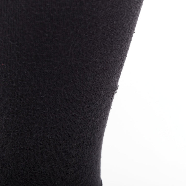 MASTERMIND JAPAN black  grey embroidered skull knit cropped legging IT38 XS