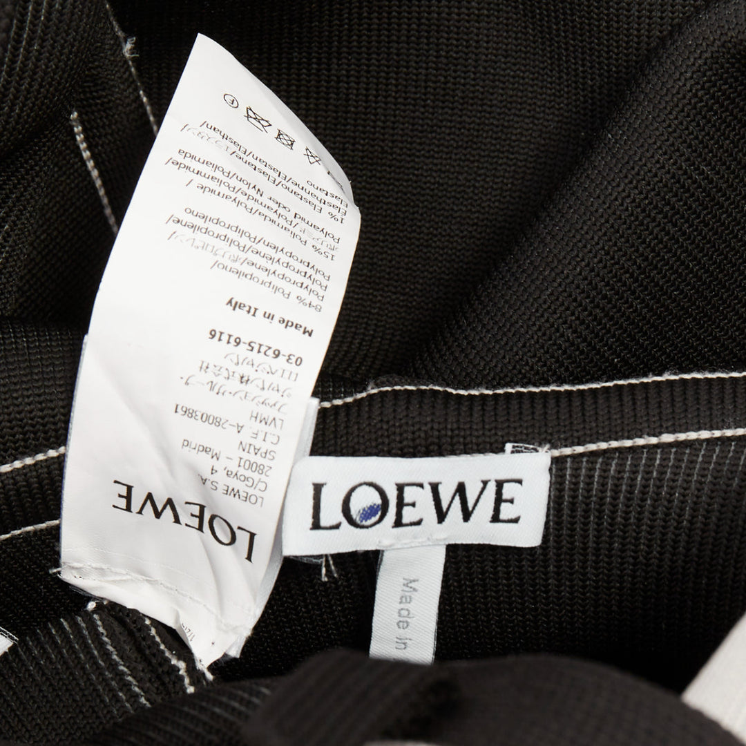 rare LOEWE 2023 Runway Pixel Capsule technical knit trompe loeil sweater  XS