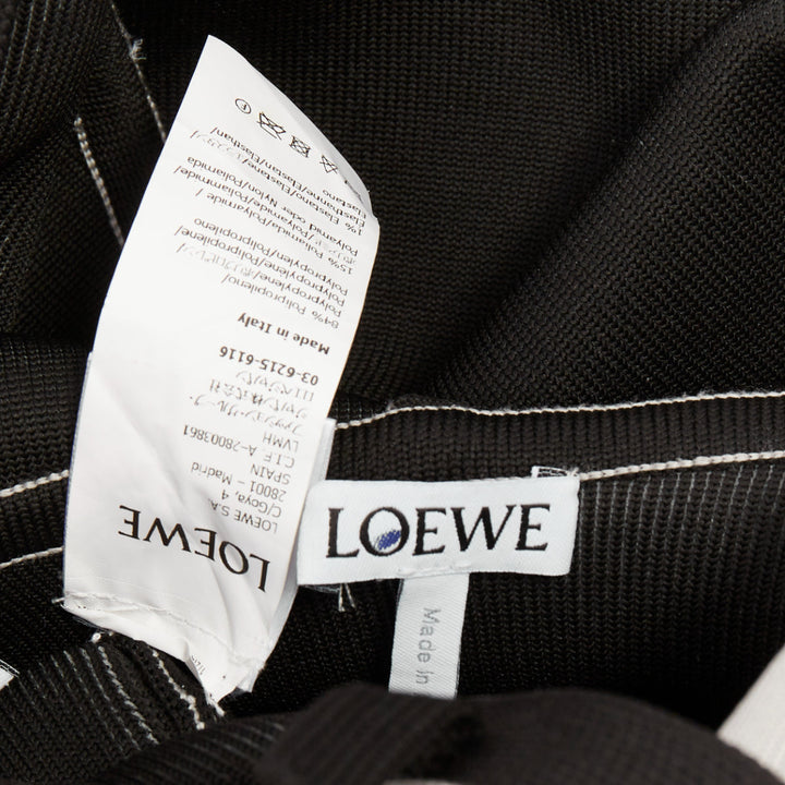 rare LOEWE 2023 Runway Pixel Capsule technical knit trompe loeil sweater  XS