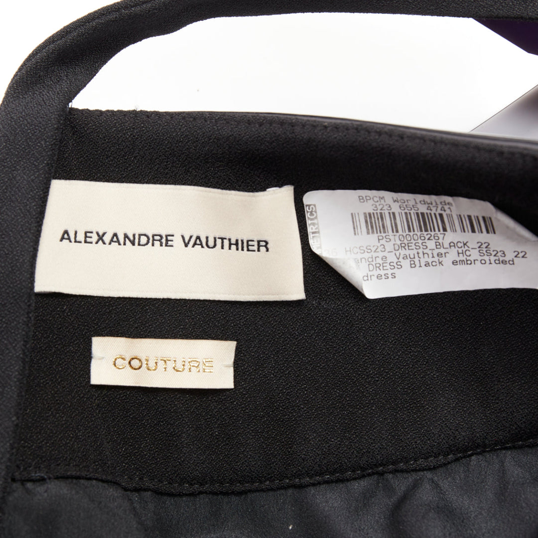 rare ALEXANDRE VAUTHIER COUTURE SS2023 Runway Lesage filigree paillette gown