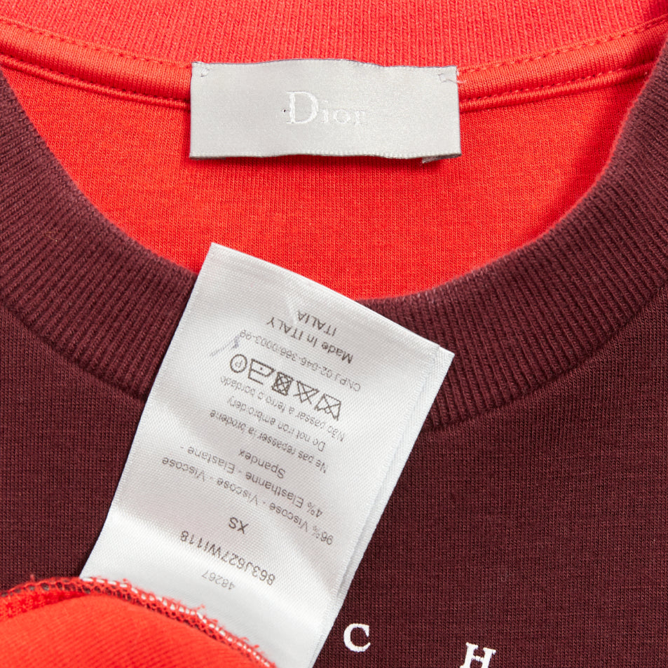 DIOR HOMME 2018 Late Night Paris burgundy neoprene sleeveless sweatshirt XS