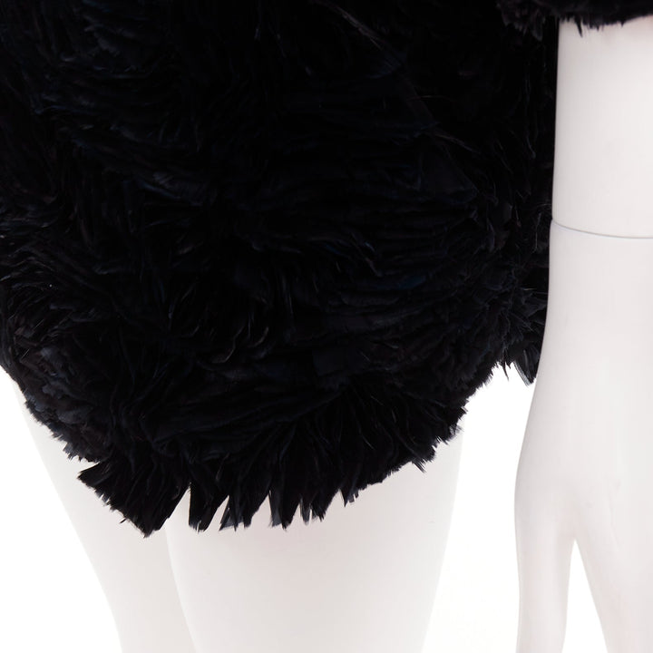 rare ALEXANDRE VAUTHIER COUTURE SS2020 Runway Lemarie laser cut feather dress