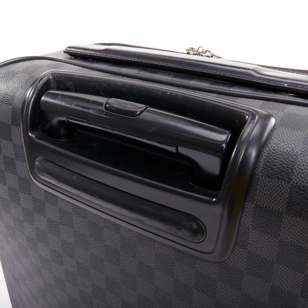 LOUIS VUITTON Damier Graphite Pegase Legere 55 black grey canvas luggage