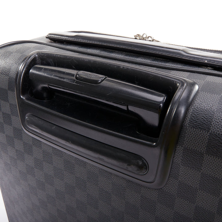 LOUIS VUITTON Damier Graphite Pegase Legere 55 black grey canvas luggage
