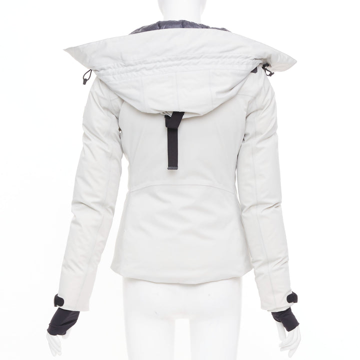 MONCLER GRENOBLE Reidberger Giubbotto grey down puffer ski jacket Sz 0 XS