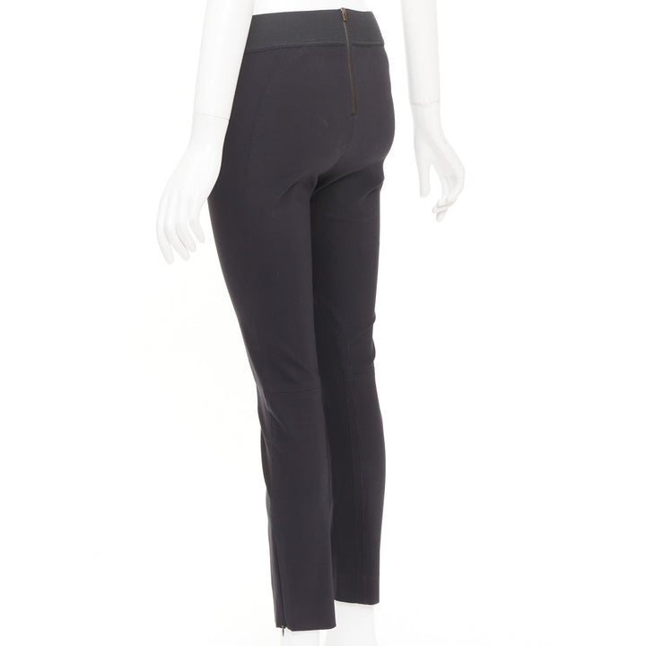 STELLA MCCARTNEY 2015 black cotton stretch zip equestrian riding pants  IT38 XS
