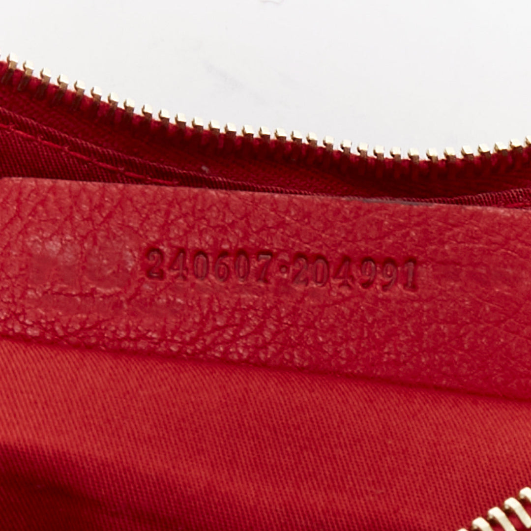 ALEXANDER MCQUEEN De Manta Angels Demons Grinling Gibbons red gold jacquard bag