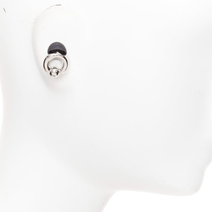 BALENCIAGA Demna 2024 Berlin Ball Ear Jewls silver brass earplug earrings Pair
