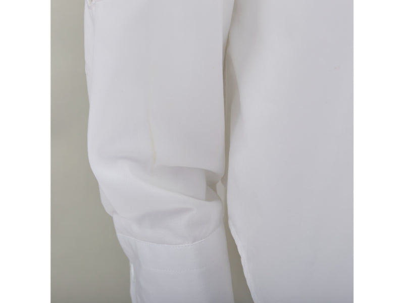 LOUIS VUITTON 2020 Runway Broderie Anglaise Flower Slim white LV eyelet shirt L