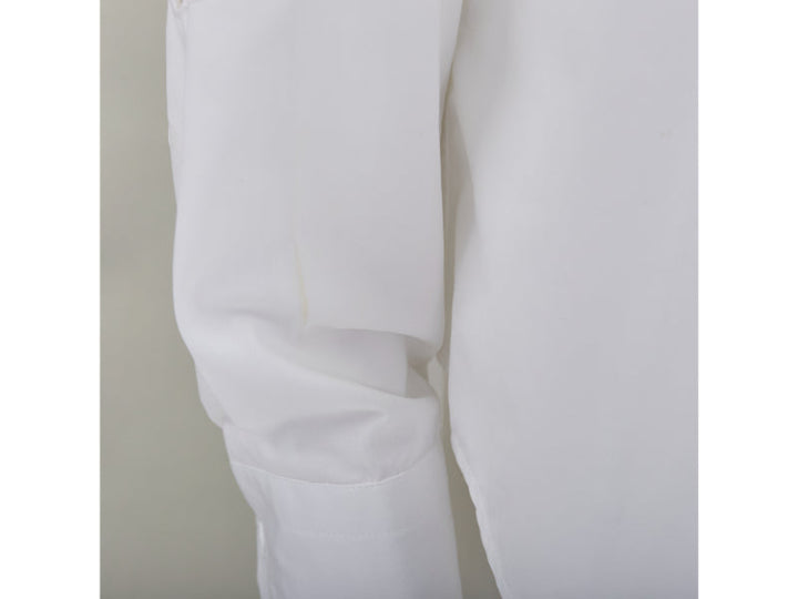 LOUIS VUITTON 2020 Runway Broderie Anglaise Flower Slim white LV eyelet shirt L