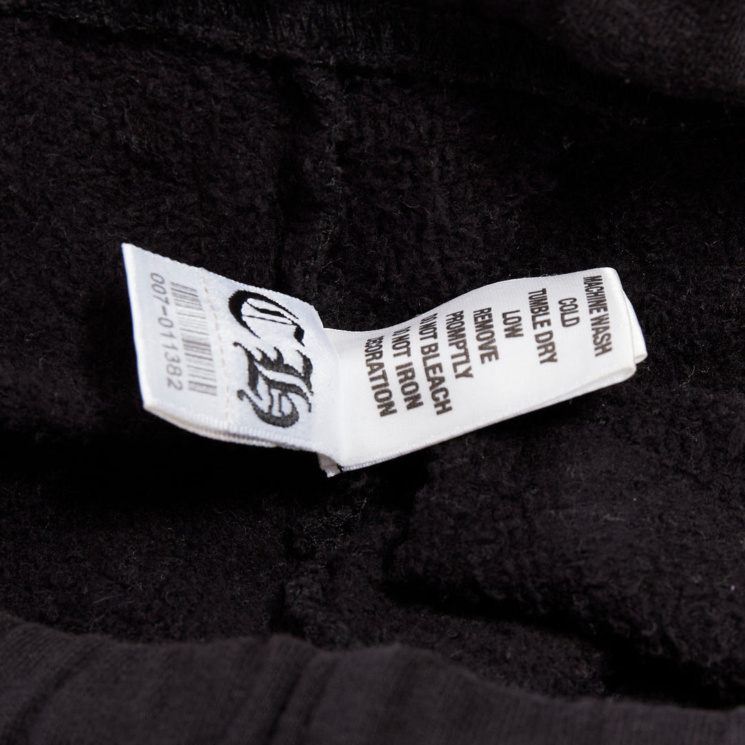 CHROME HEARTS black cotton logo cross back jogger sweatpants S