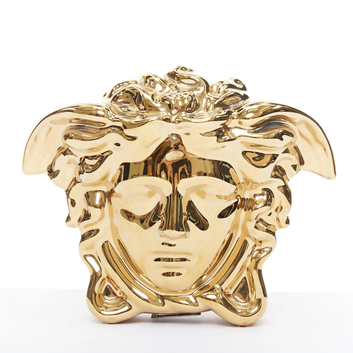 VERSACE HOME Rosenthal Break The Bank Money Box gold medusa porcelain