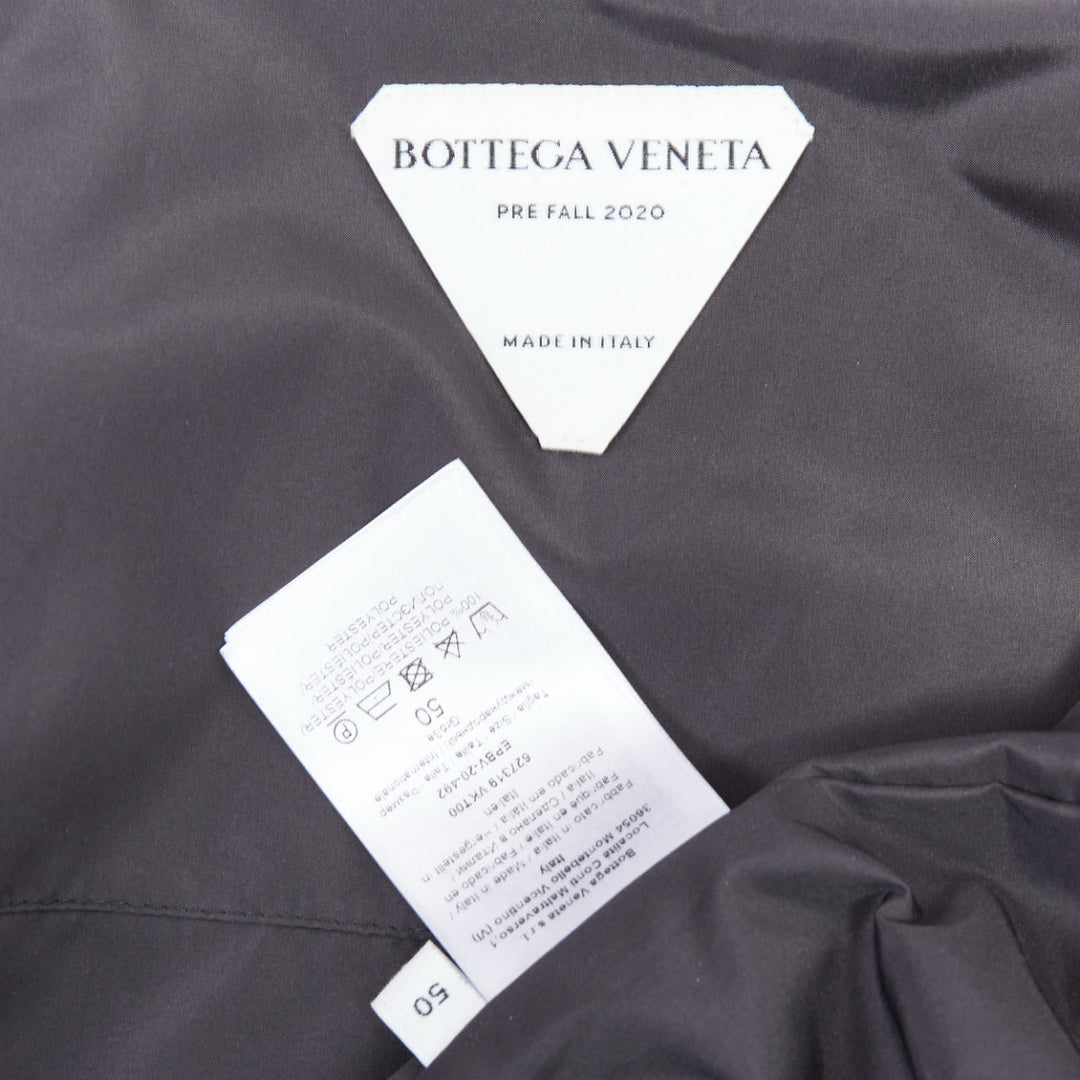 BOTTEGA VENETA 2020 dark grey nylon button anorak shell jacket IT50 L