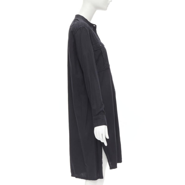 Female mannequin wearing Dries Van Noten Black Cotton Women Casual Dress in Size FR36 | Available at JHROP