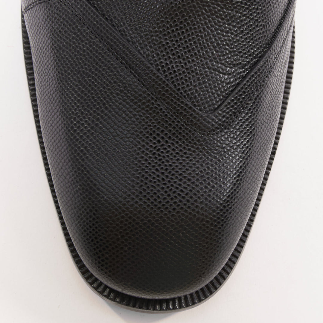 CHRISTIAN LOUBOUTIN Boabi black calf grain leather chelsea boot EU41.5 US8.5