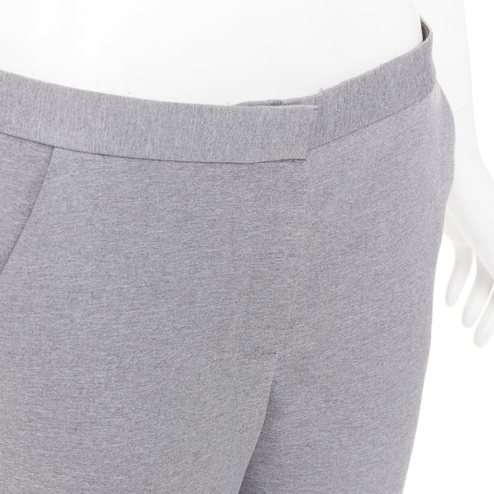 THE ROW grey polyamide silk low waist darted cropped harem pants US4 XXS