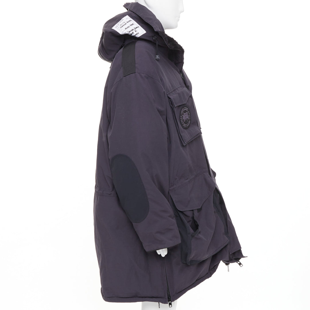 VETEMENTS CANADA GOOSE 2017 runway oversized Snow Mantra utility parka jacket OS