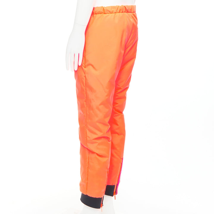 PRADA 2018 Linea Rossa SPG52M Primaloft Coral neon orange insulated pants M