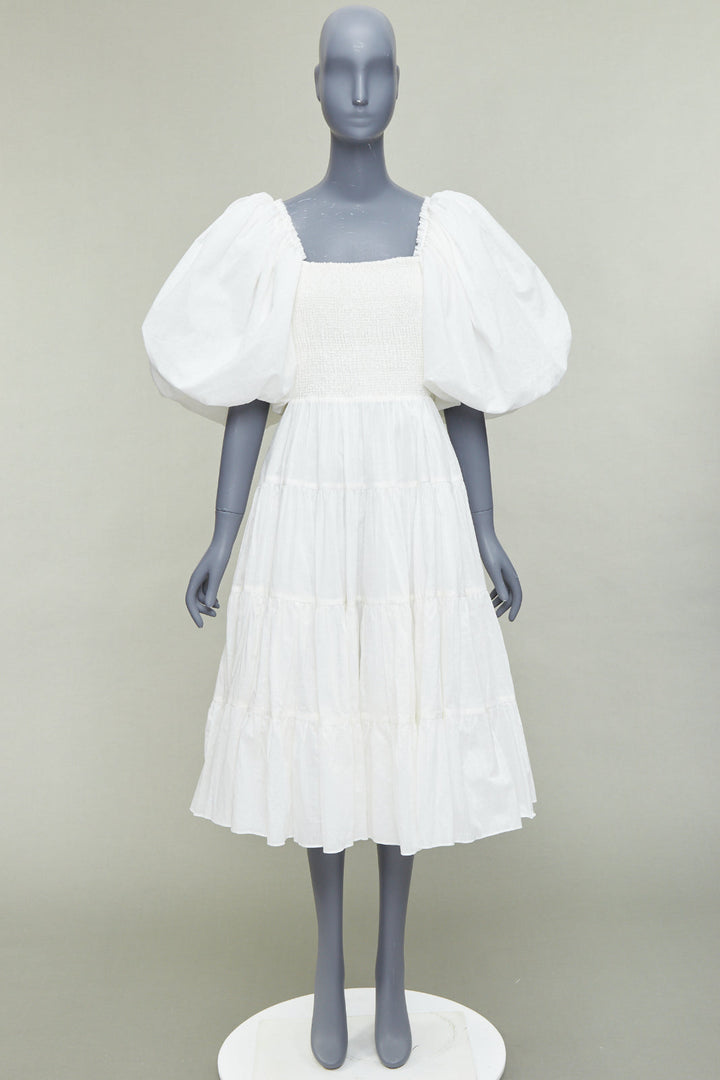 aje linen dress Aje Clara Tie Back Mini Dress In Colour Azure Blue Size 4