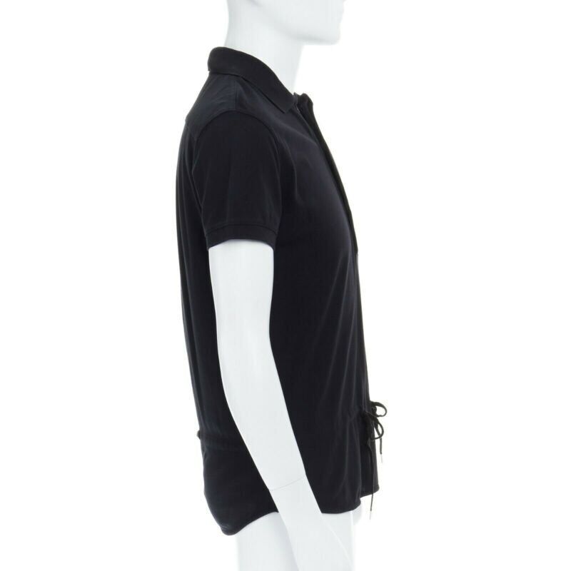 トップス 00s archive Kris Van Assche polo shirt Kris Van Assche - Black Women Work Top | JHROP Preloved Luxury