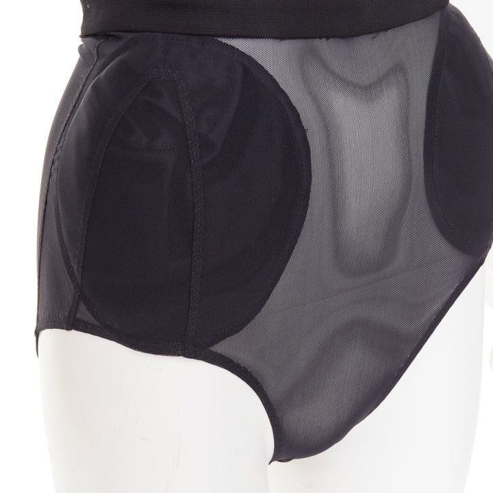 ALEXANDRE VAUTHIER angular bustline padded hip boned corset bodysuit