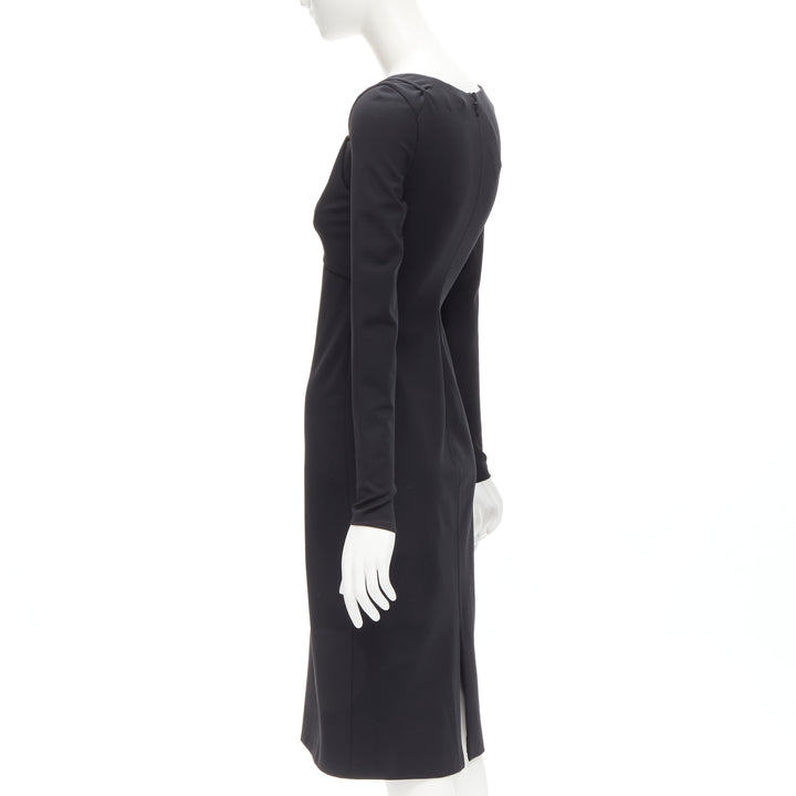 Female mannequin wearing Versace by Donatella Versace 2021 Black Viscose Women Cocktail Dresses in Size IT40 | Available at JHROP