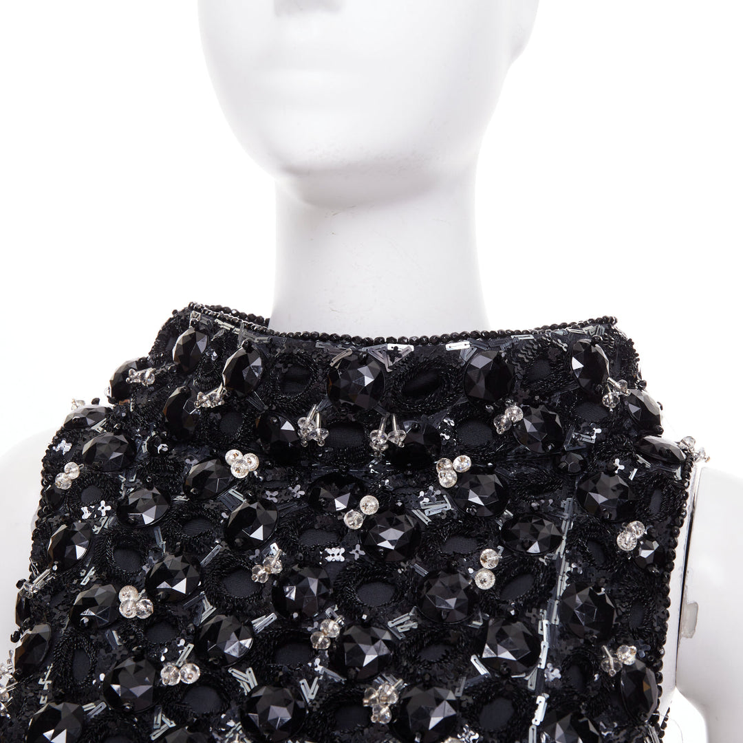 ALEXANDRE VAUTHIER COUTURE SS2025 Runway embellished bateau bubble dress FR36 S