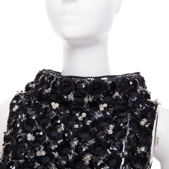 ALEXANDRE VAUTHIER COUTURE SS2025 Runway embellished bateau bubble dress FR36 S
