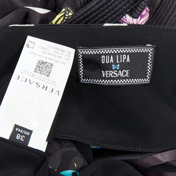 rare VERSACE Dua Lipa 2023 La Vacanza Runway butterfly harness dress IT38 XS