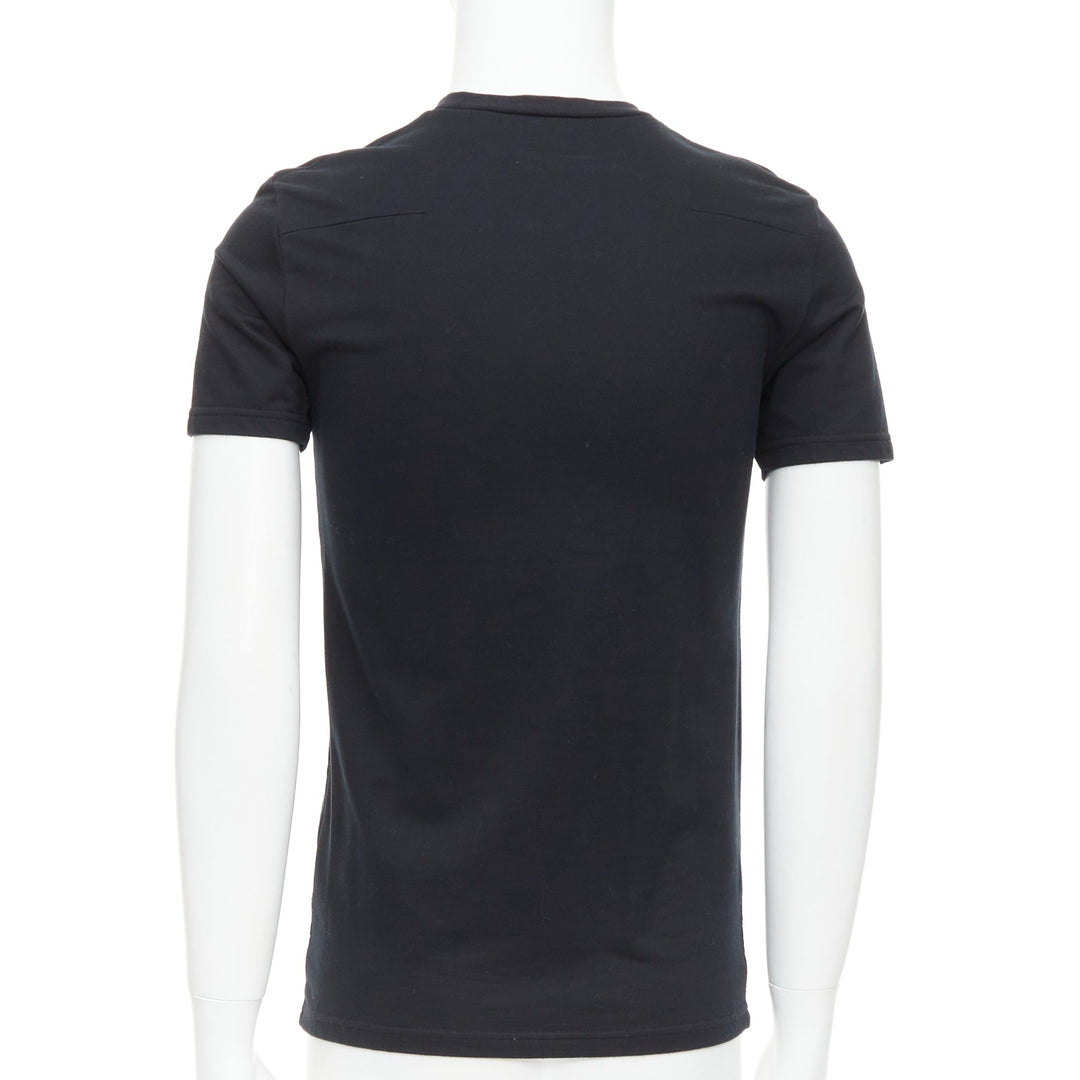 DIOR HOMME black bee sequin embellished crewneck tshirt XS