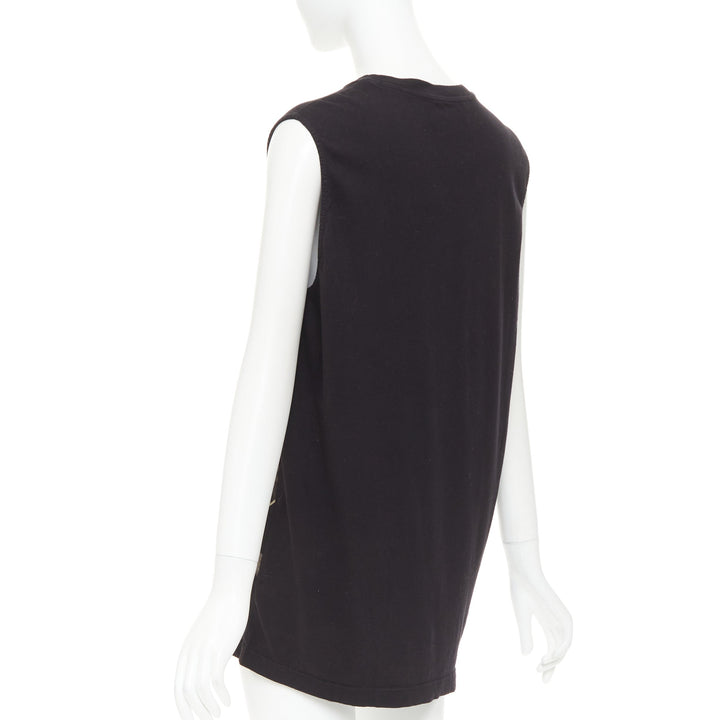 GIVENCHY Riccardo Tisci Lane Crawford Madonna Halo foil muscle tank top M