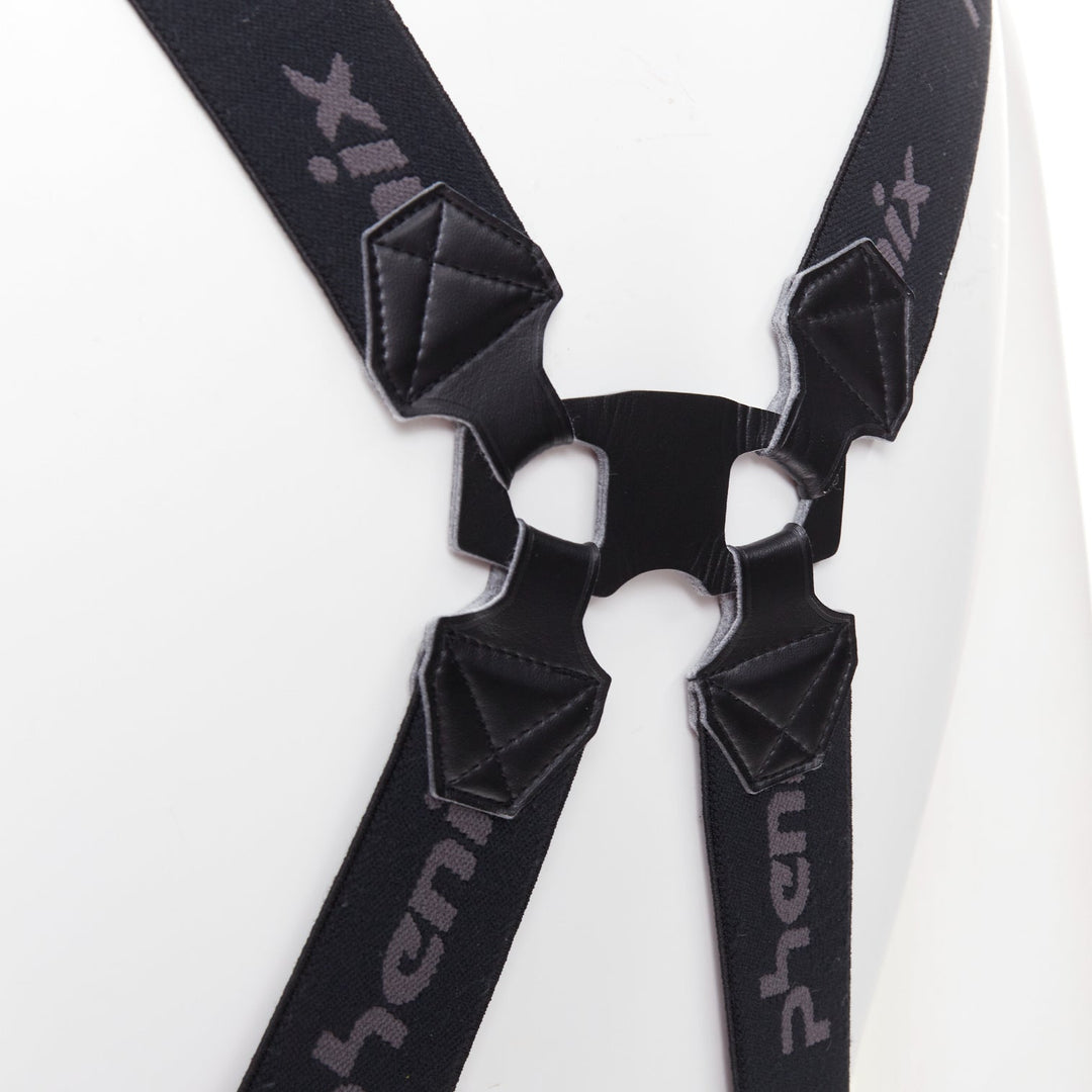 PHENIX black technical suspenders alpine ski pants snow gaiters IT50 L