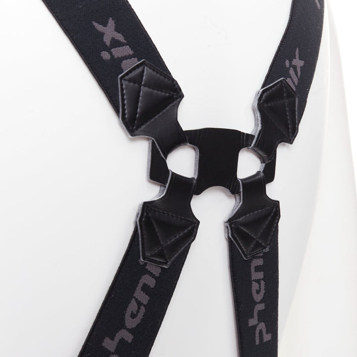 PHENIX black technical suspenders alpine ski pants snow gaiters IT50 L
