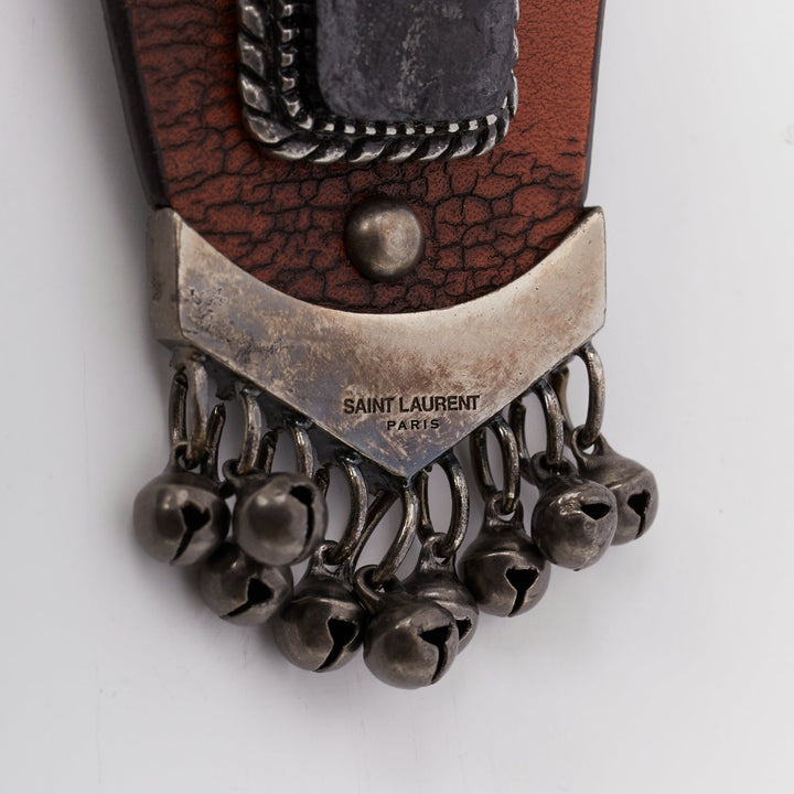 SAINT LAURENT Hedi Slimane 2015 Runway Psych Rock Bohemian Stone necklace