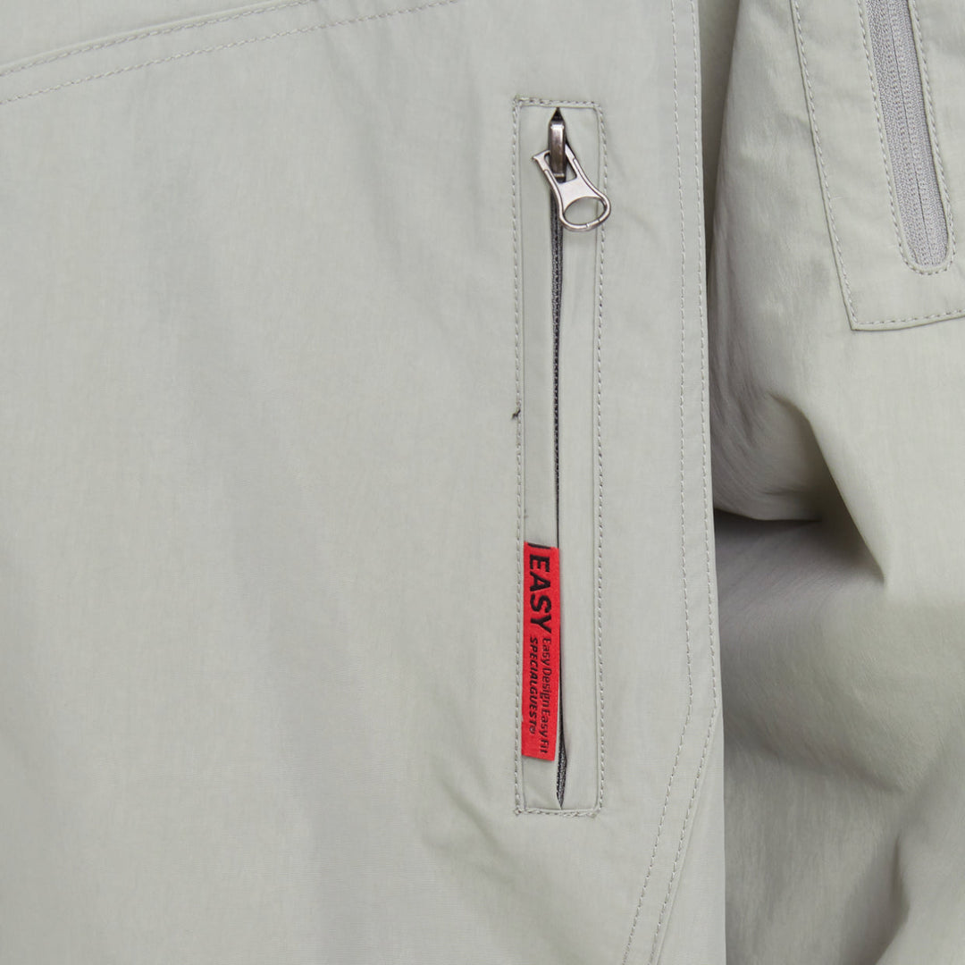 SPECIAL GUEST Easy Wide Anorak Jacket 3L gray waterproof zip utility pullover L