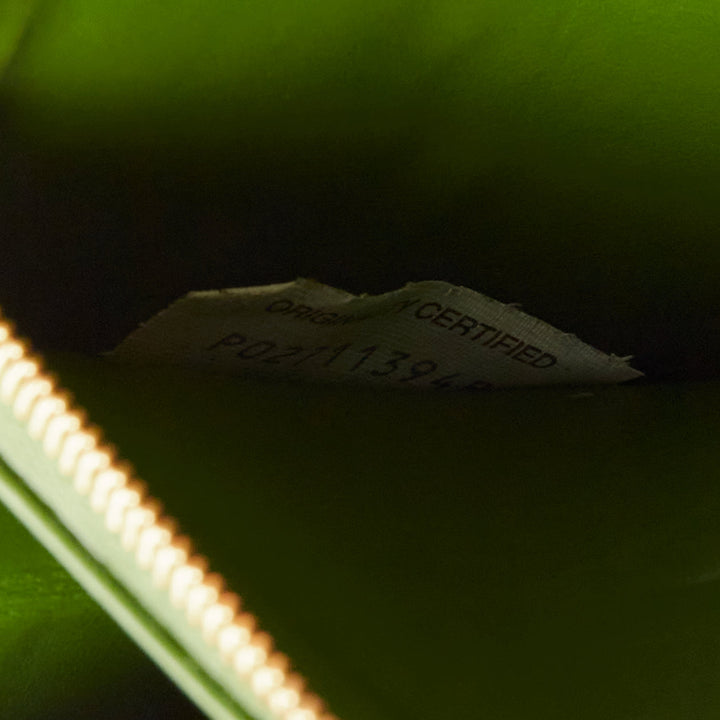 BOTTEGA VENETA Cassette avocado green maxi Intrecciato zip around long wallet