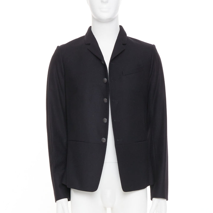 NEIL BARRETT high break notch lapel five button slim wool blazer jacket EU46